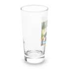 アニマルショップ『自己流』のお絵かきする子どもパンダ Long Sized Water Glass :left