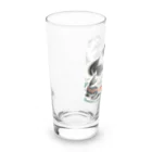 MakotOの猫と鯉（水墨画風） Long Sized Water Glass :left