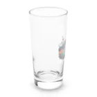 わんにゃんsucculentの猫と多肉 Long Sized Water Glass :left