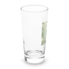 千裕アトリエ（いつもありがとう）のグリーンティーのアート　green tea art Long Sized Water Glass :left