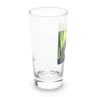 sugimo01の竹やぶで寛いでいるパンダ Long Sized Water Glass :left