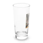 0416artの柴犬ラジオ Long Sized Water Glass :left