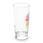 Moodifyのサイバーパンククラゲ　ミズクラゲ　水彩画スプラッシュ Long Sized Water Glass :left