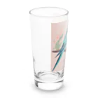 pinetreeのインコ１ Long Sized Water Glass :left