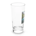 No Fishing No Life のここで釣りをさせて下さい! Long Sized Water Glass :left