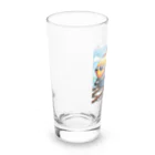 アニマルキャンバスのトレインフィッシュ Long Sized Water Glass :left