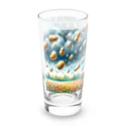 ねこ鉄道の芋降り猫 Long Sized Water Glass :left