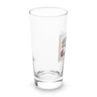 キャンドルドックの可愛いブラックタン兄弟 Long Sized Water Glass :left