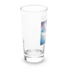 Yumexのスキーをするペンギンのペーくん Long Sized Water Glass :left