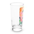 REIKOMAKINOのピンクの花 Long Sized Water Glass :left