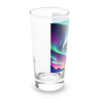 のんびりアート工房の北極のオーロラ Long Sized Water Glass :left