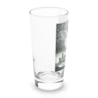 熊アート-hanga-のミジンコ Long Sized Water Glass :left