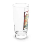 kazu_gのレトロ風ポスター（女性） Long Sized Water Glass :left