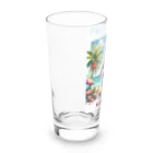 TACHYONJAPANのMerry Christmasシリーズ　サンタのサマークリスマス」 Long Sized Water Glass :left