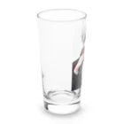 かわいい女の子とシュールな絵の五條　悟飯 Long Sized Water Glass :left