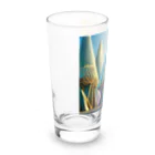 のんびりアート工房のジオメトリック都市 Long Sized Water Glass :left