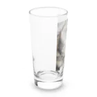 Uターン柴の立ち寝ネコ Long Sized Water Glass :left