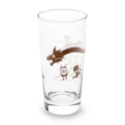 kogonのデジタルなモンスターたち・モノクロ Long Sized Water Glass :left