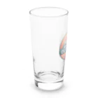 ファンシーTシャツ屋のアウトドアーワッペン夕日 Long Sized Water Glass :left