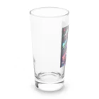 シロクマペンギンのドラゴンファイターガールwith竜の変身ヒーロー Long Sized Water Glass :left