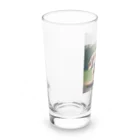 じじのおやつを前にしたダックスフント Long Sized Water Glass :left