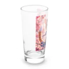 ParadigmStar　パラダイムスターの桜咲く華の学生猫 hana Long Sized Water Glass :left