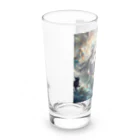 3匹の黒猫 ショップの水の女神と猫 Long Sized Water Glass :left