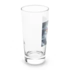 狼ショップの狼の視線、闇の中に Long Sized Water Glass :left