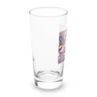 お茶目なドット絵のドット絵サンタさん Long Sized Water Glass :left