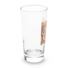 saqui.comの赤ベースのインド柄 Long Sized Water Glass :left