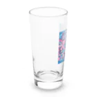 saqui.comの青ベースのインド柄 Long Sized Water Glass :left