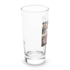 「動物ミリ屋」のカワウソのパーくん Long Sized Water Glass :left