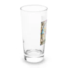 ai美女ショップのステンドグラスひまわり　オシャレ✨ Long Sized Water Glass :left