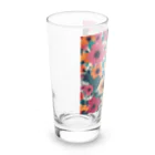 NATSUMAKITSUNEの北欧風　花柄　マリメッコ風 Long Sized Water Glass :left