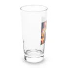 ANTARESの柴犬、花火を見る Long Sized Water Glass :left