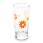 kazeou（風王）のレトロ風花(8枚)黄・オレンジ Long Sized Water Glass :left