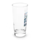 ANTARESの波乗り黒柴2 Long Sized Water Glass :left