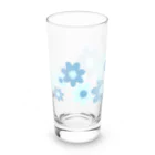 kazeou（風王）のレトロ風花(ドット)B透過 Long Sized Water Glass :left