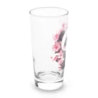 waterpandaの満開桜とパンダ Long Sized Water Glass :left