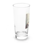 esmeralda64のブルーダイヤモンドの猫王 Long Sized Water Glass :left