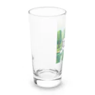 barisukaの水浴びをするブルドッグ Long Sized Water Glass :left