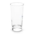 津軽三味線などの津軽三味線を弾くシマエナガ（こぎん背景） Long Sized Water Glass :left