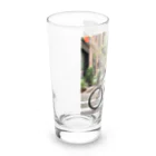 junpeiganba07の街の中を自転車で走るパンダ Long Sized Water Glass :left