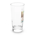 mitsu0123456の可愛い卓球犬 Long Sized Water Glass :left