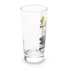 toyoda_hatti0608のゴーヤに乗ったシーサー Long Sized Water Glass :left