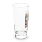 ドット絵ねこさんの読書猫さん Long Sized Water Glass :left