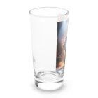 ZZRR12のゴリラの燃える舞台 Long Sized Water Glass :left