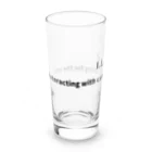 ぱんだまんのI LOVE CAT !（黒） Long Sized Water Glass :left