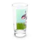 Vasetti_pressの草の中に座っている牛ちゃん Long Sized Water Glass :left