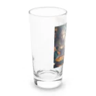 チワワンSHOPの煮物を作る美女とチワワ5 Long Sized Water Glass :left